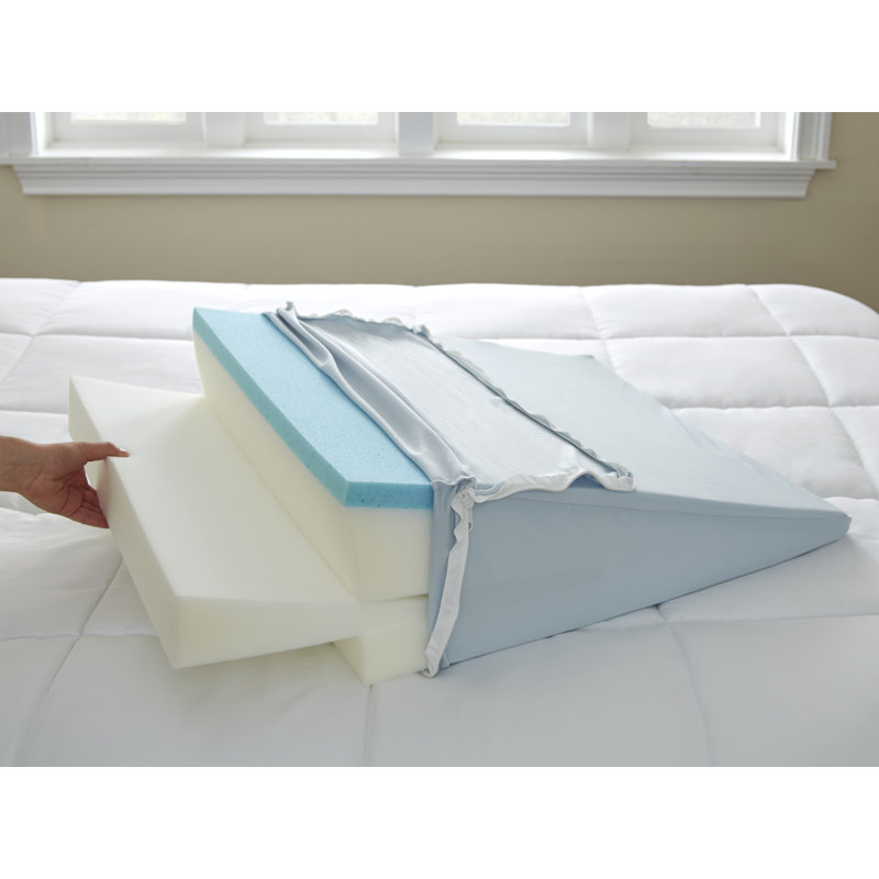 Gel memory foam wedge pillow best sale